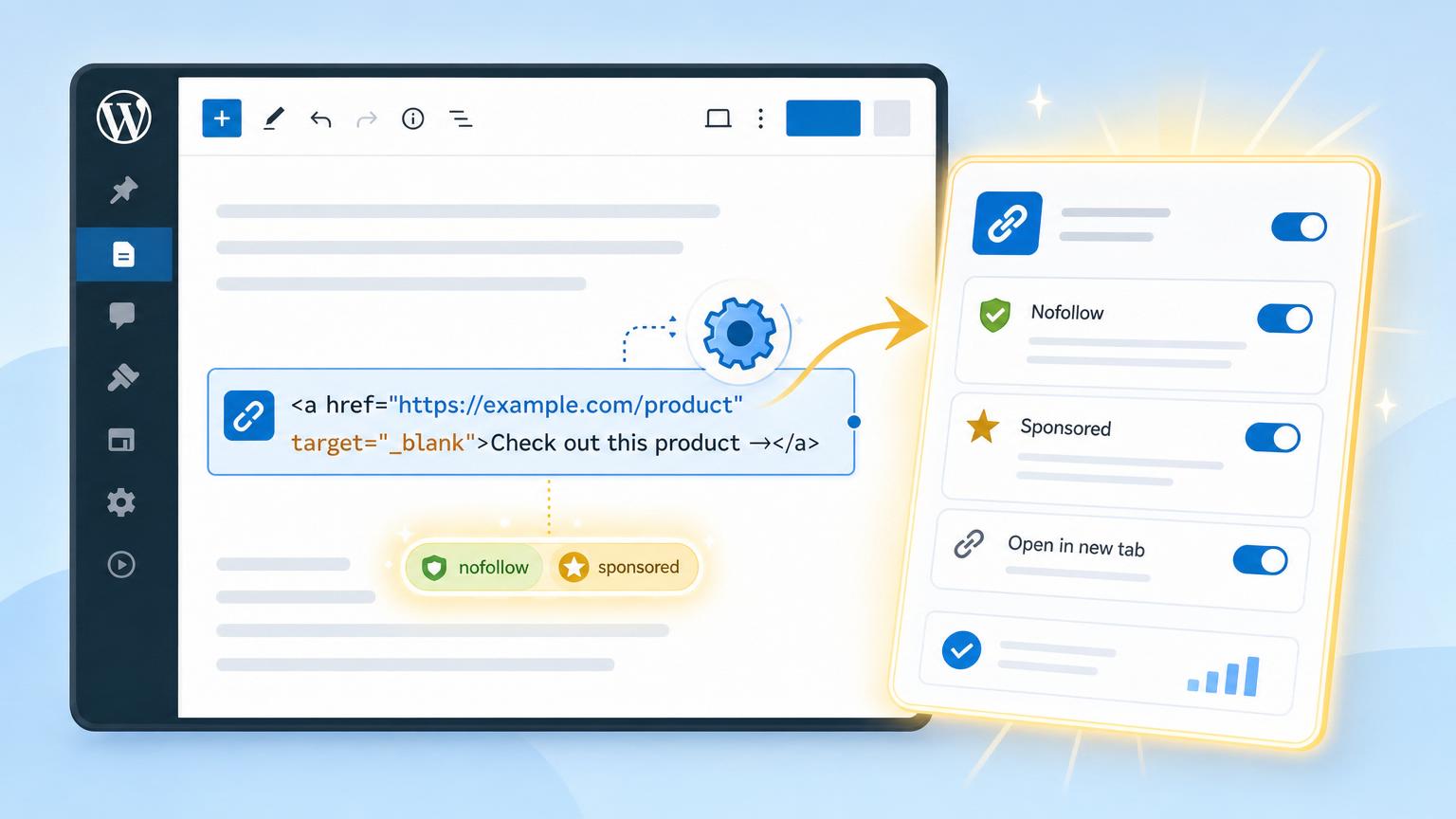 Set Affiliate Links to Nofollow and Sponsored in WordPress Without Manual Edits