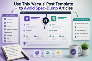 Use This ‘Versus’ Post Template to Avoid Spec-Dump Articles