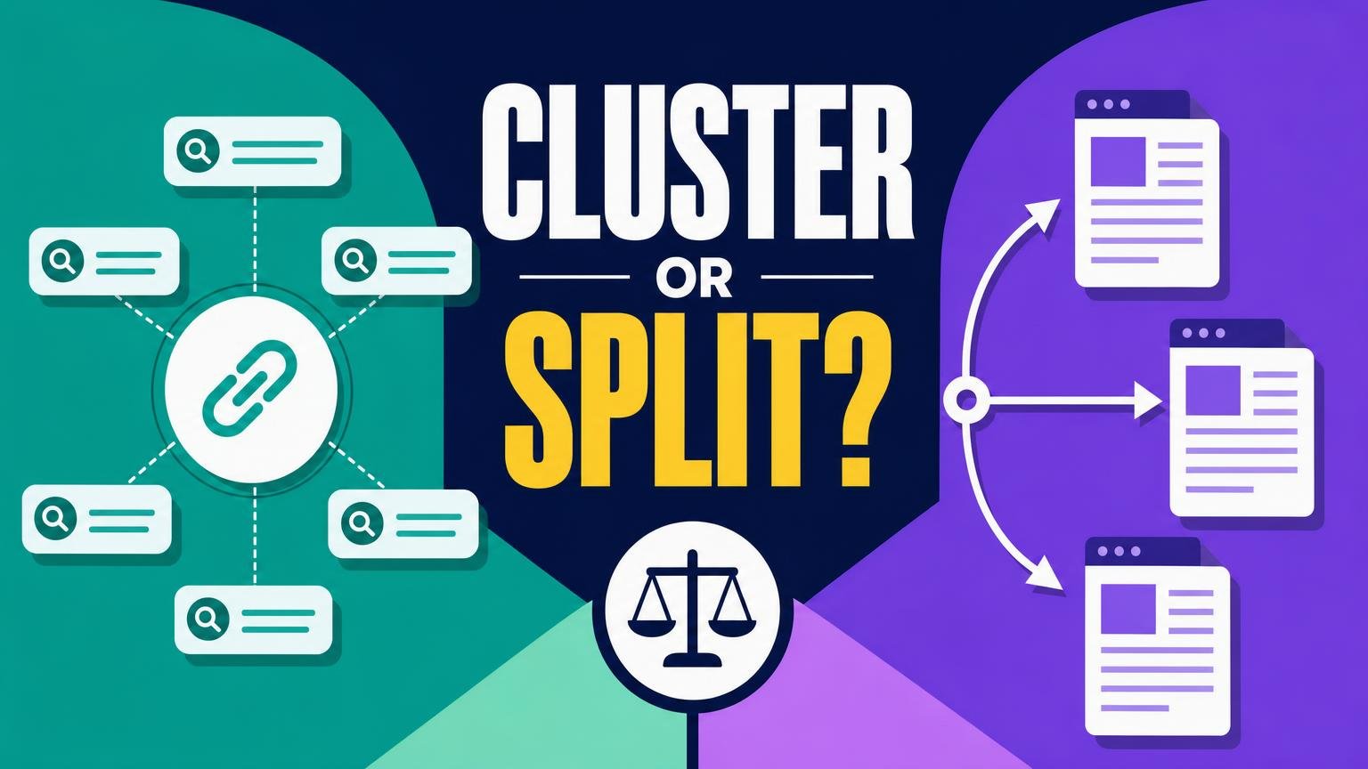When to Cluster Affiliate Keywords and When to Split Pages