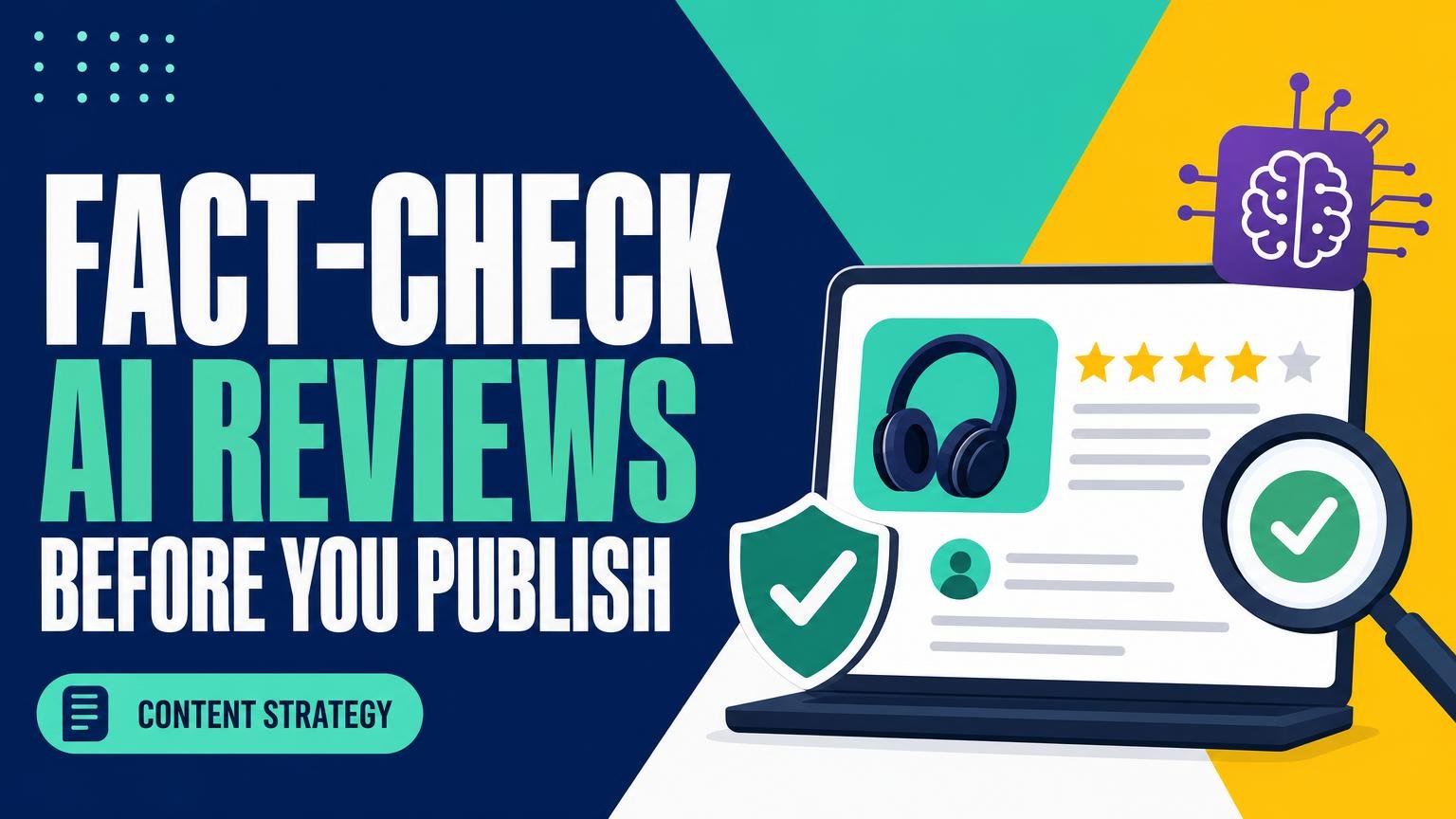 How to Fact-Check AI Product Reviews Before Publishing